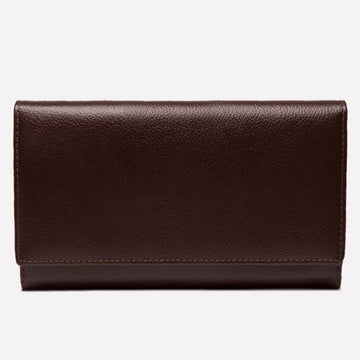 Women's Flap Over Purse Brown